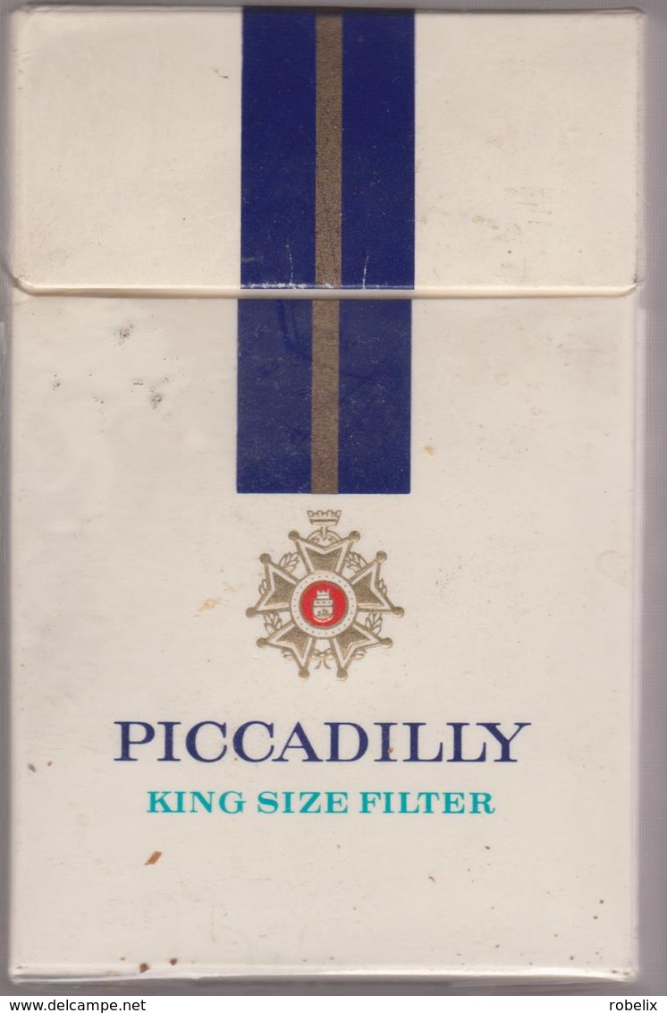 PICCADILLY - Empty American Cigarettes Carton Box - Around (environ)  1970 - Empty Cigarettes Boxes