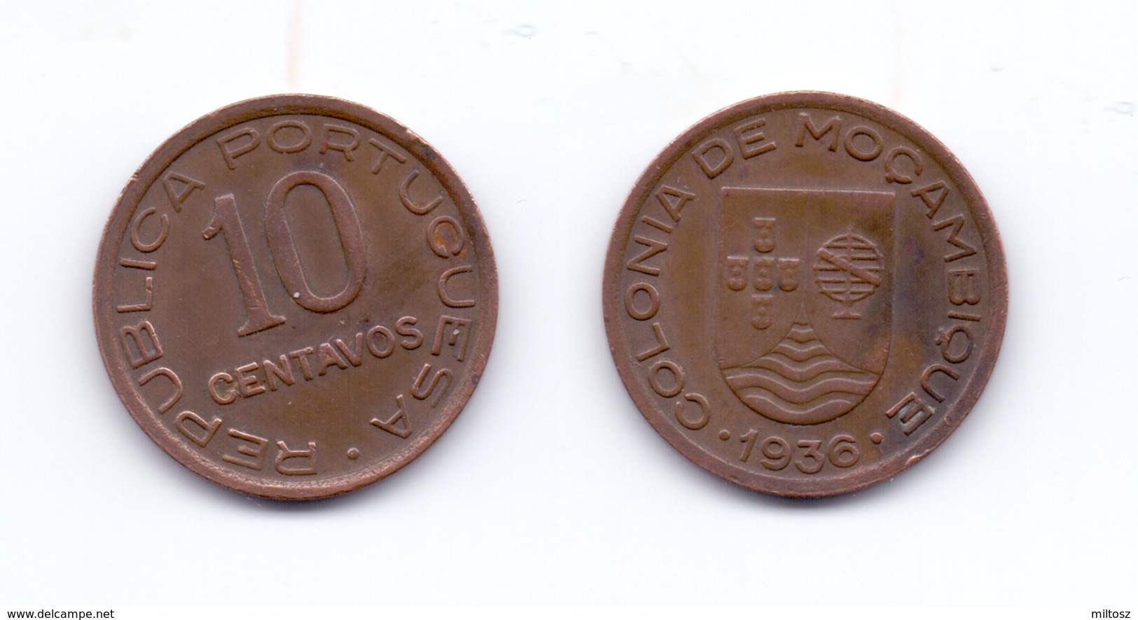 Mozambique 10 Centavos 1936 - Mozambique