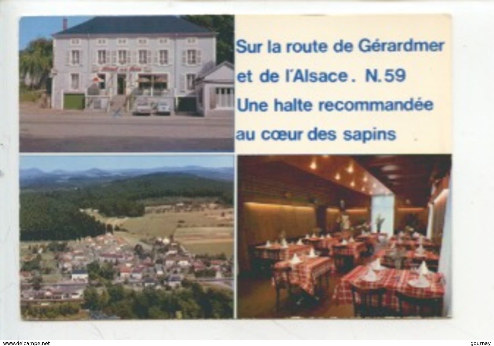 Etival Clairefontaine : Hotel Restaurant De La Gare - Maurice Vigneron  (multivues N59 Route De Gérardmer Coeur Sapins) - Etival Clairefontaine