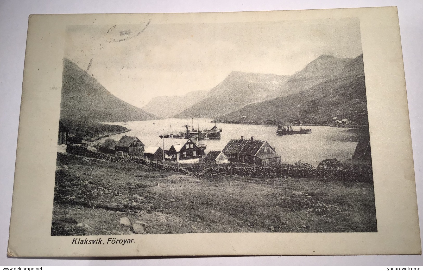 Faroe Islands „KLAKSVIK FÖROYAR“ Rare Picture Postcard Used THORSHAVN 1932 (Denmark Ppc Ak Färöer Cp Cover Brief - Féroé (Iles)