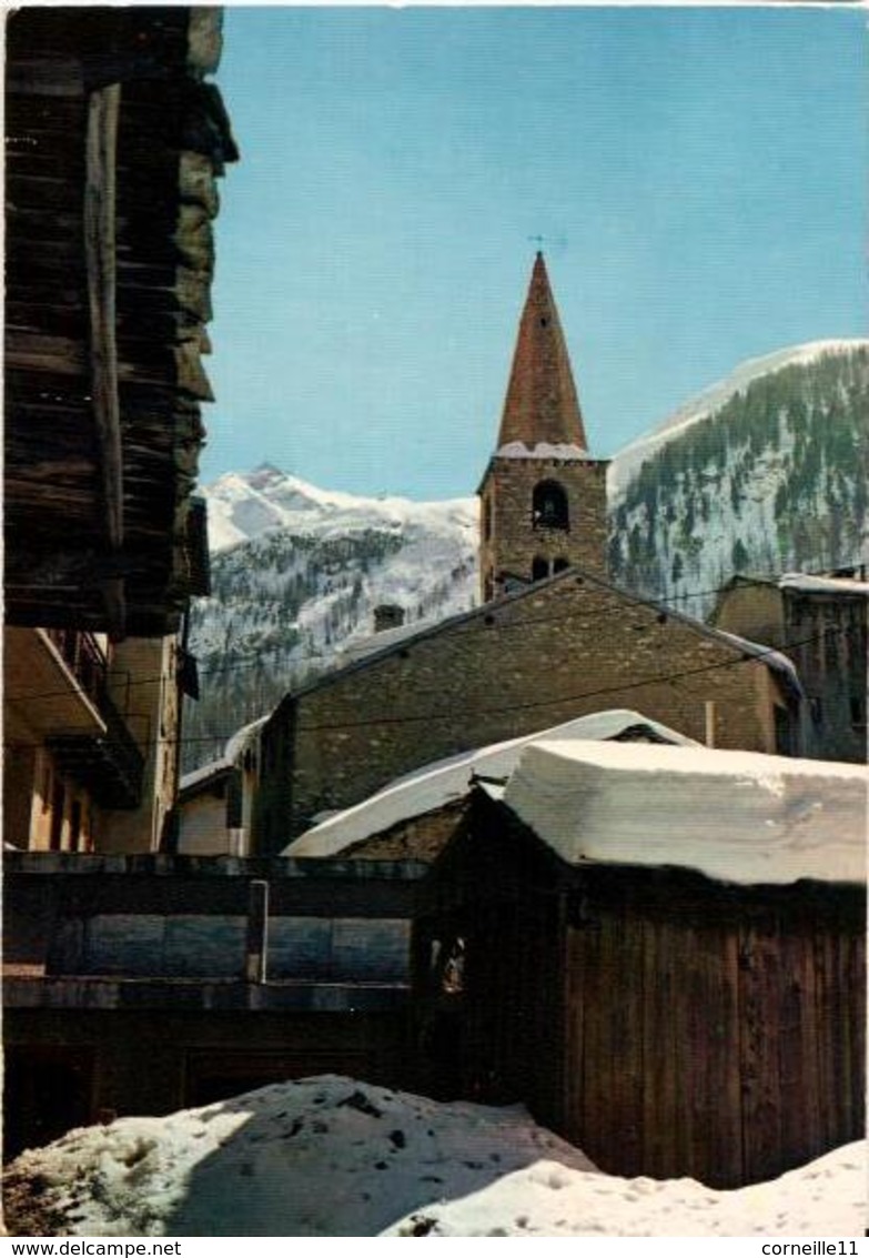 73 - VAL D'ISÈRE - L'ÉGLISE, LA POINTE DES LEISSIÈRES ET LA TÊTE DE SOLAISE - Val D'Isere