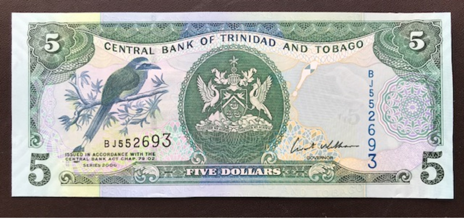 TRINIDAD TOBAGO P42C 5 DOLLAR 2006 UNC - Trinidad & Tobago