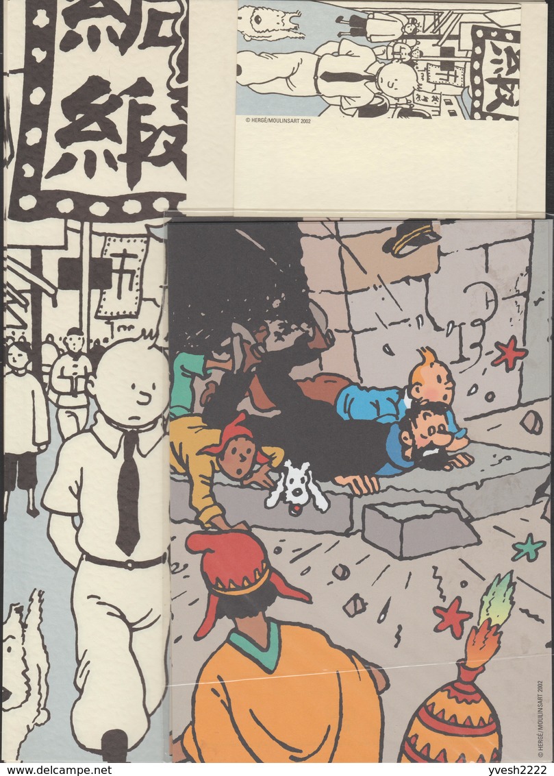 Kit à écrire : Tintin Et Le Temple Du Soleil. 10 Enveloppes, Papier à écrire, Images - Supplies And Equipment