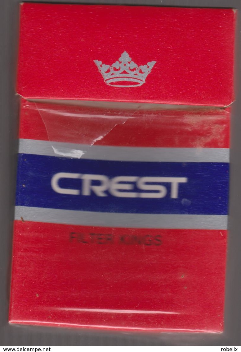 CREST  - Indian  Empty Cigarettes Carton Box - Around 1970 - Etuis à Cigarettes Vides