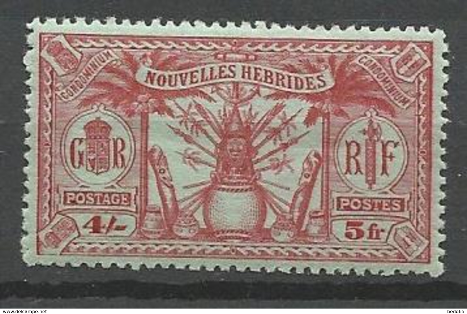 NOUVELLE HEBRIDE N° 90 NEUF*  CHARNIERE  / MH - Unused Stamps