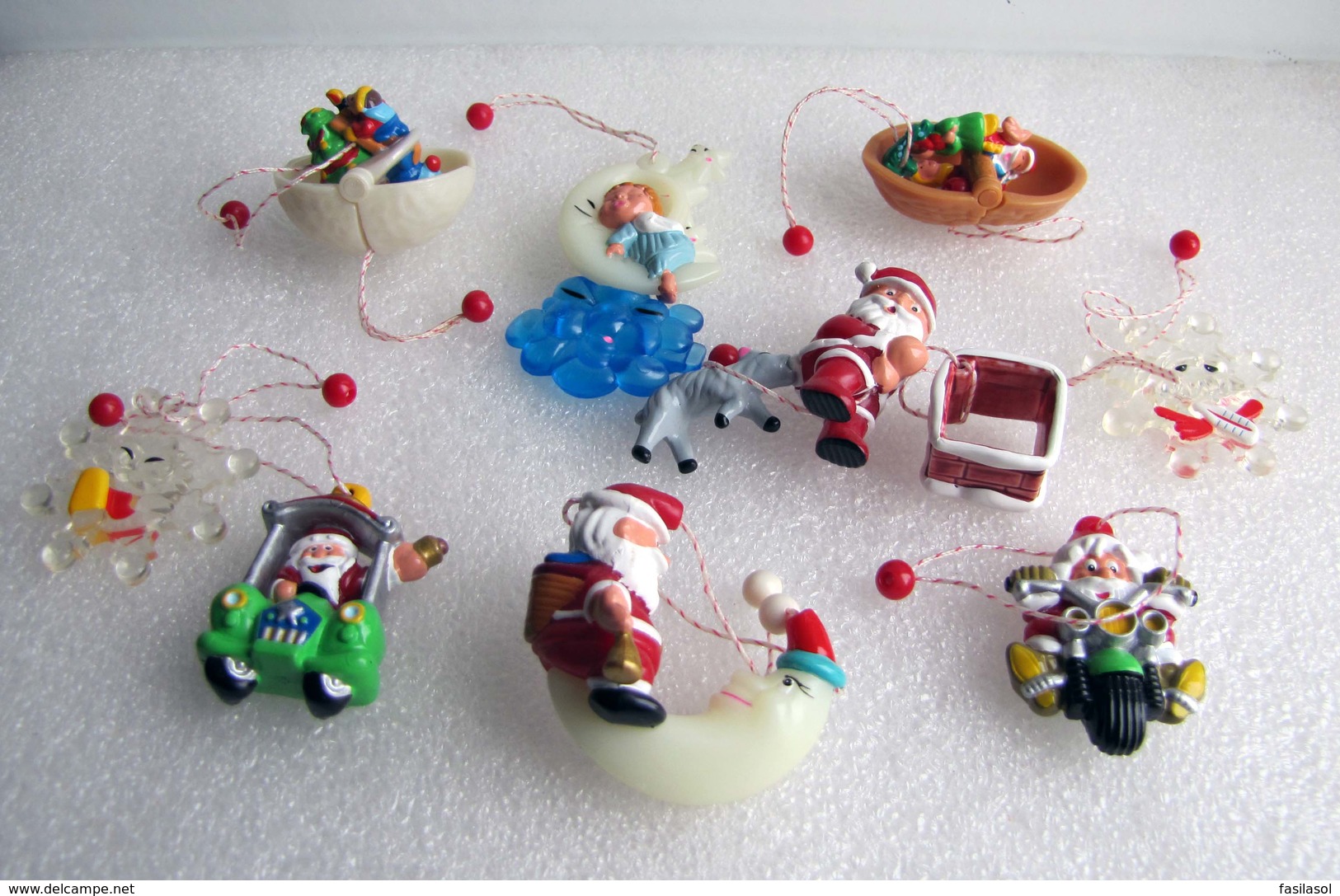 Kinder 2002 : Série Les Décorations De Noël (8 Figurines) - Lots