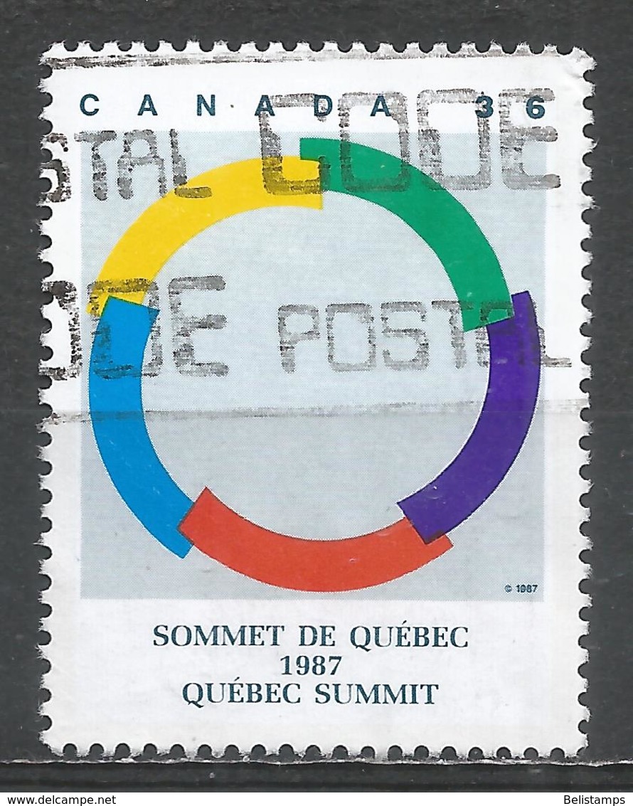 Canada 1987. Scott #1146 (U) Intl. Francophone Summit, Quebec ** - Oblitérés