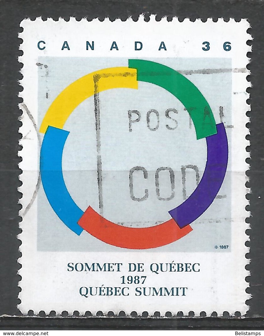 Canada 1987. Scott #1146 (U) Intl. Francophone Summit, Quebec ** - Oblitérés