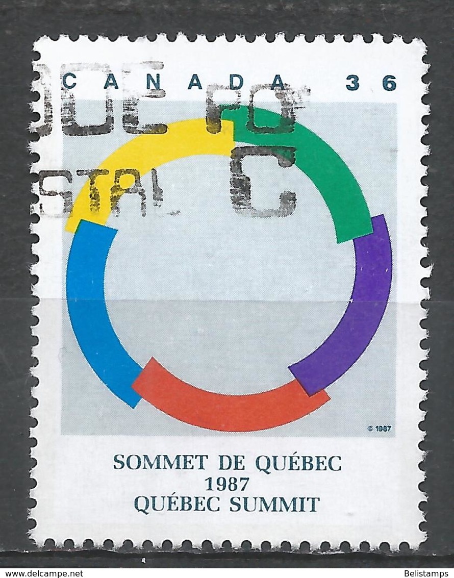 Canada 1987. Scott #1146 (U) Intl. Francophone Summit, Quebec ** - Oblitérés