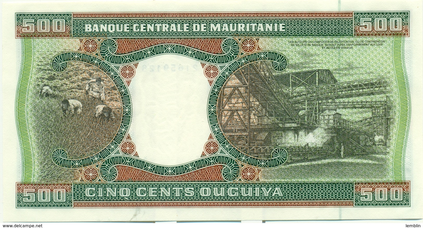 500 OUGUIYA 1999 - Mauritanie