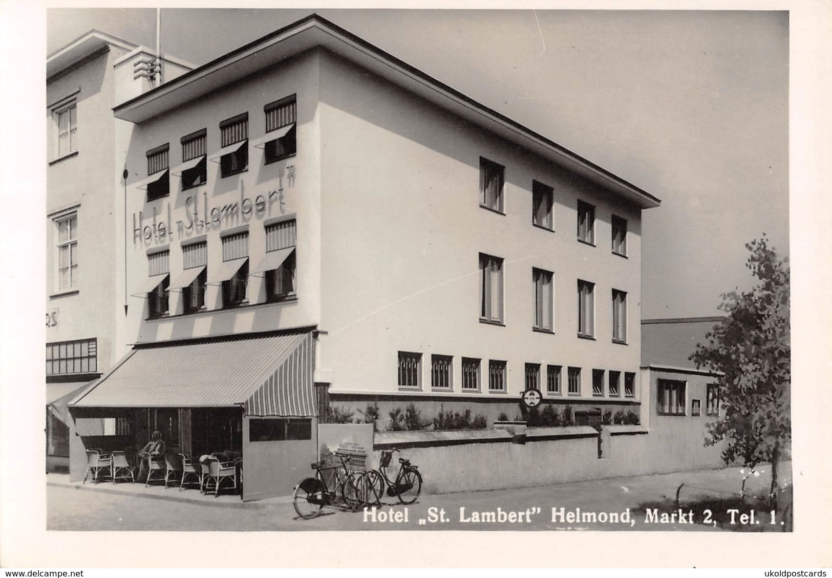 CPA -  Pays Bas, HELMOND,  Hotel " St Lambert " Markt 2 - Carte Photo. - Helmond