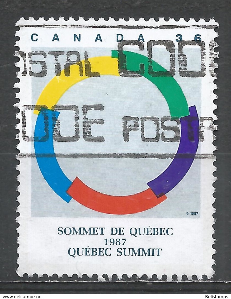 Canada 1987. Scott #1146 (U) Intl. Francophone Summit, Quebec ** Complet Issue - Oblitérés