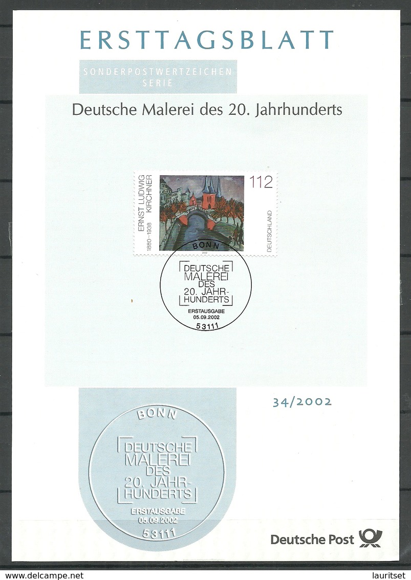 Deutschland BRD 2002 Michel 2279 German Art Of 20th Century Erich Kirchner ETB - Otros & Sin Clasificación