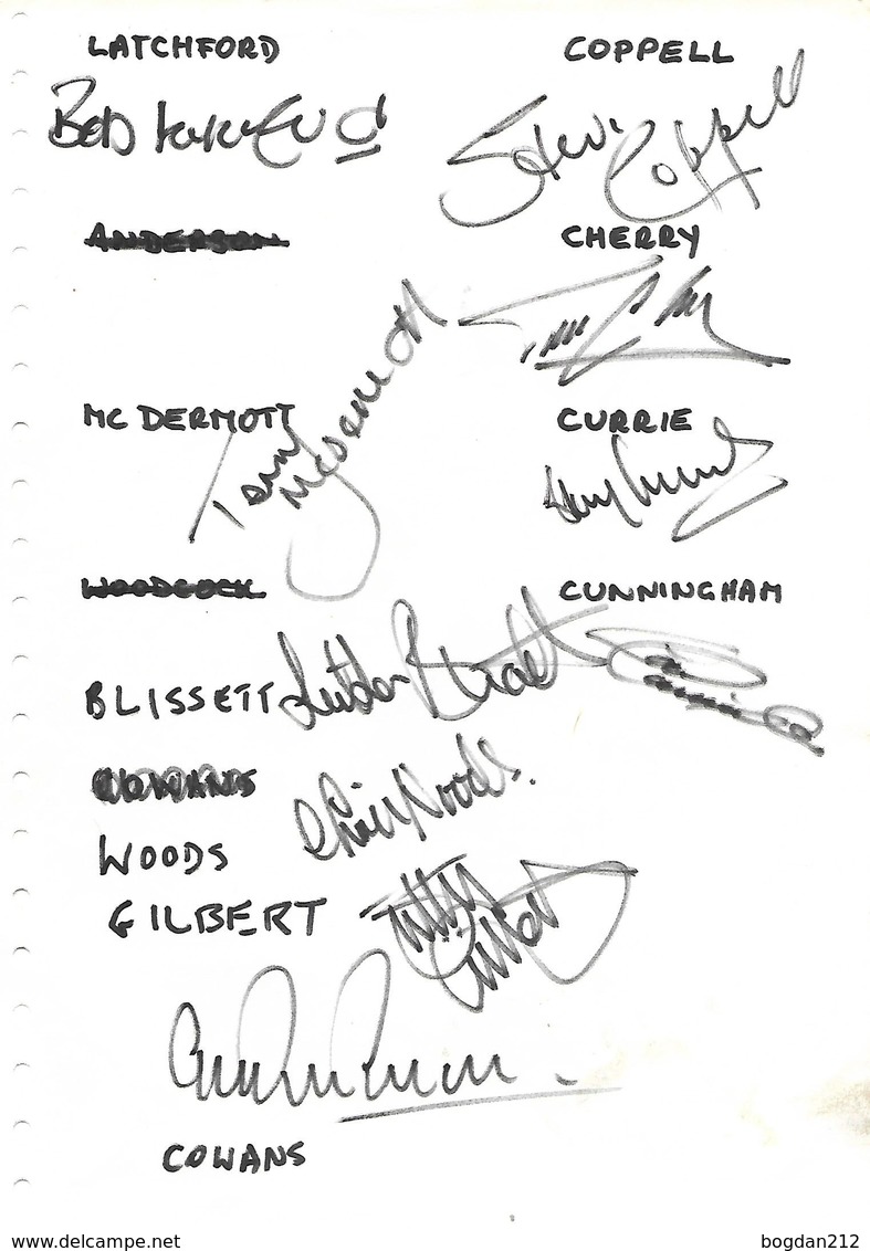 English Footbal Team, 21 Orginal Autographs, SHILTON, KEEGAN  And Others - Autographes