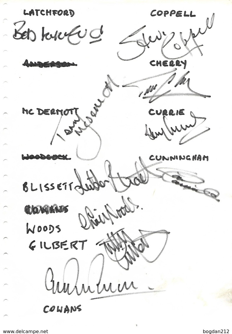 English Footbal Team, 21 Orginal Autographs, SHILTON, KEEGAN  And Others - Autogramme