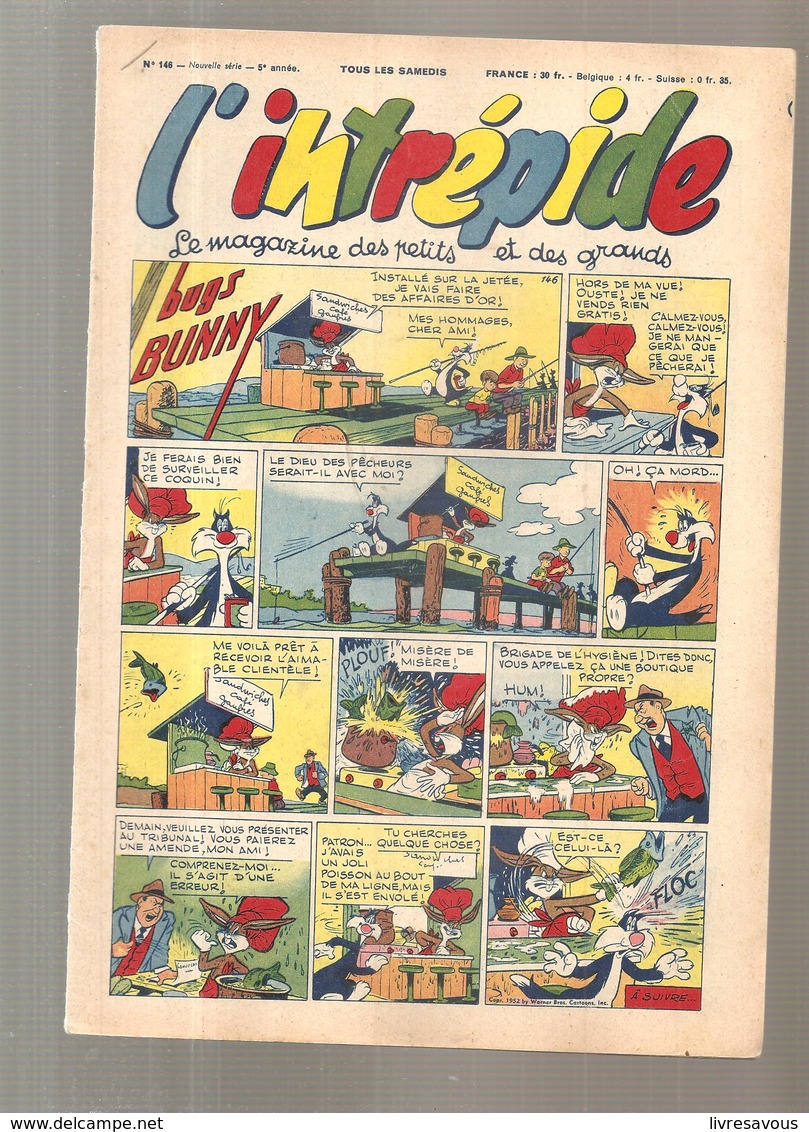 L'intrépide Magazine N°146 De 1952 Bugs Bunny - L'Intrépide