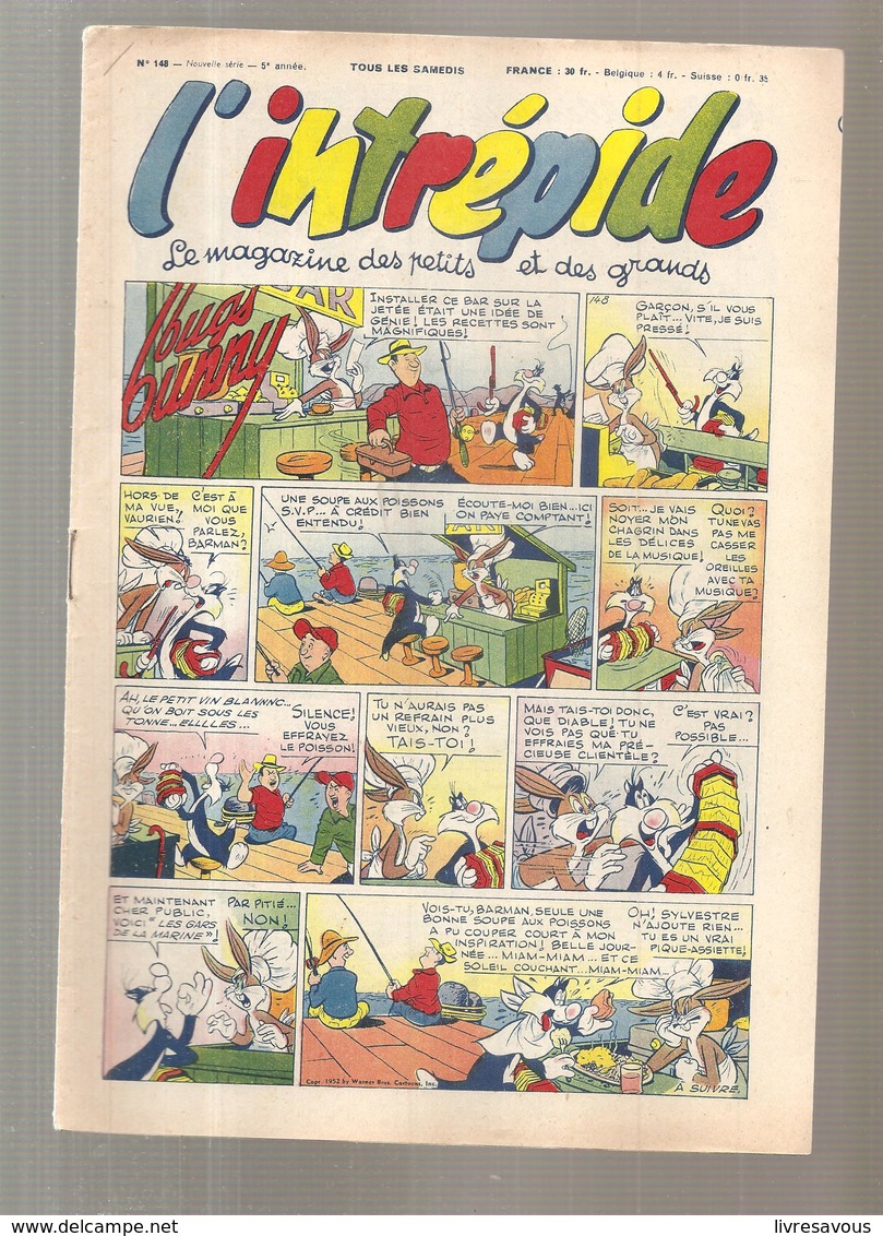 L'intrépide Magazine N°148 De 1952 Bugs Bunny - L'Intrépide