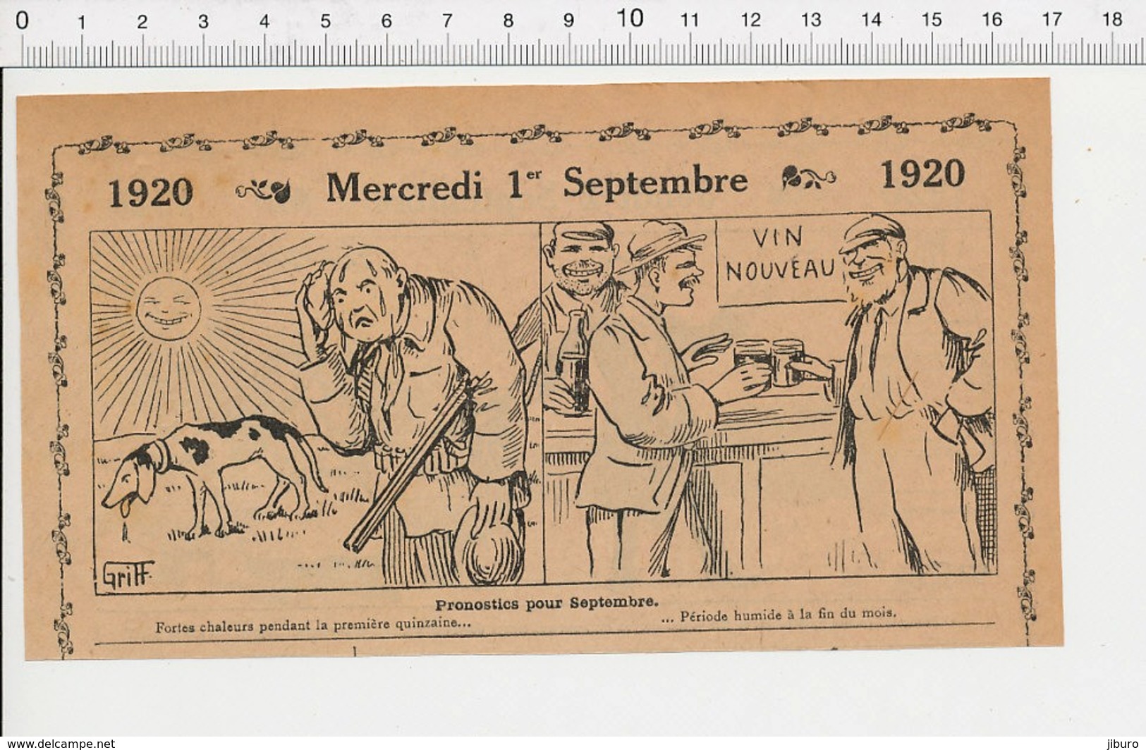 2 Scans Humour De 1920 Allaitement Au Sein Lait De Bébé Vie Chère / Mois De Septembre Chasse Vin Nouveau Chaleur 216E6 - Unclassified