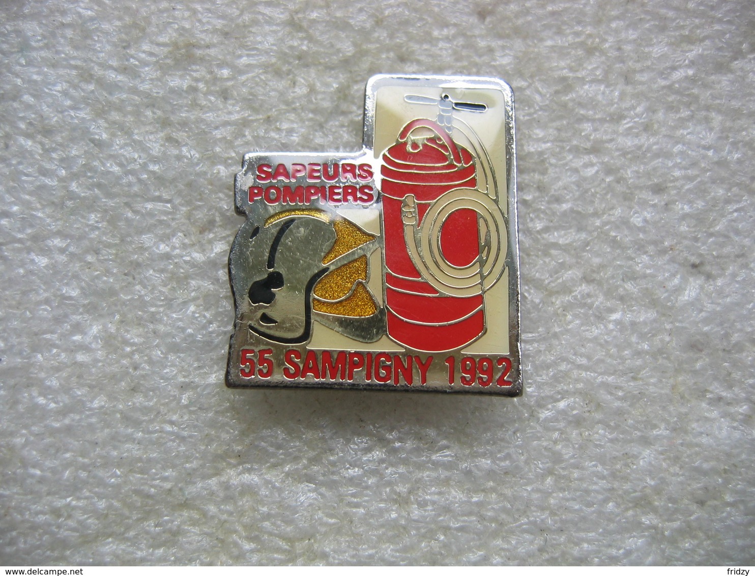 Pin's Des Sapeurs Pompiers De SAMPIGNY 1992 (Dépt 55) - Bomberos