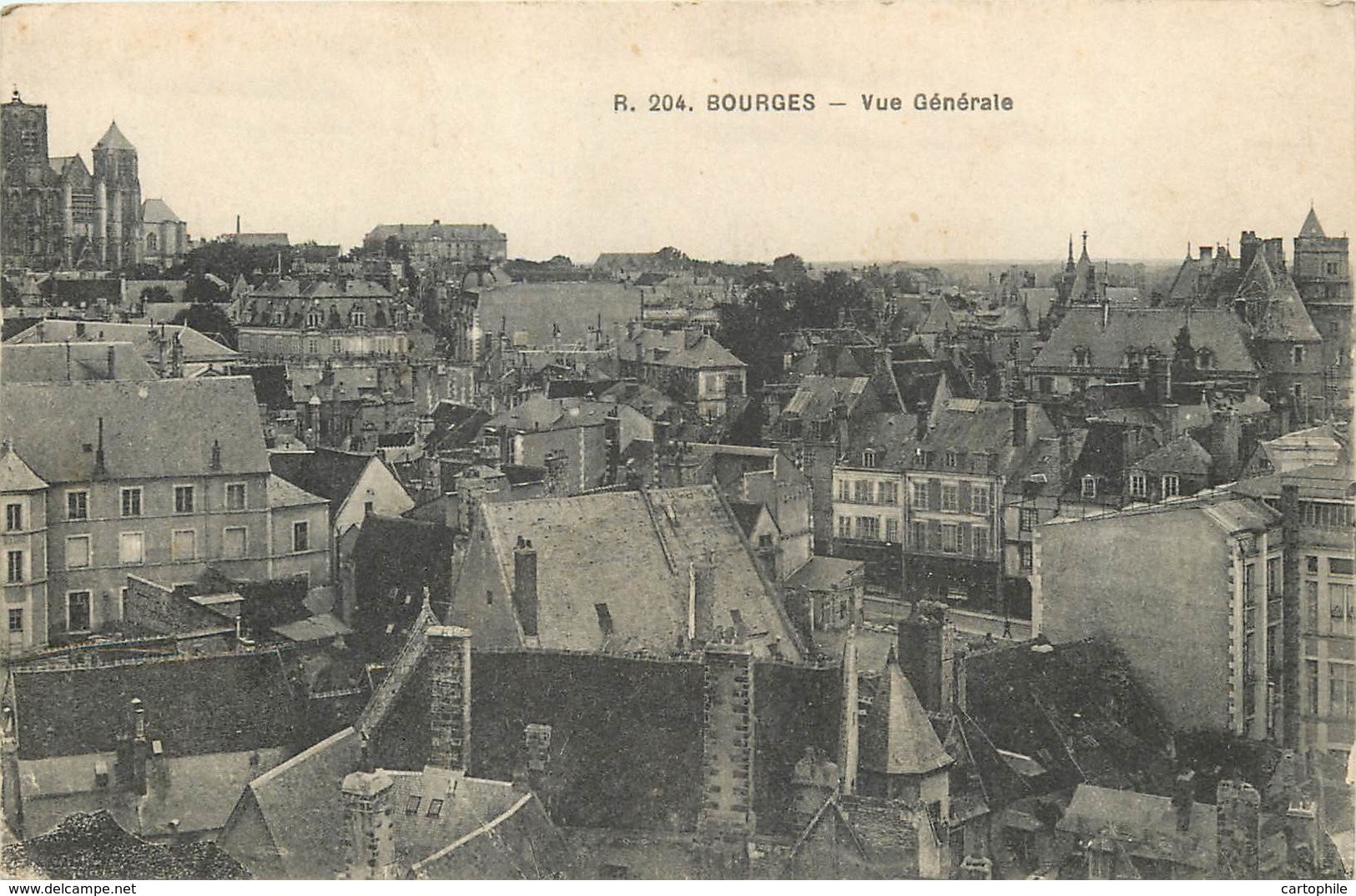 18 - LOT de 24 cpa de BOURGES écrites par le soldat Jean Sotty d'Oudry (71) de 1915 à 1918 en garnison au 1er RA