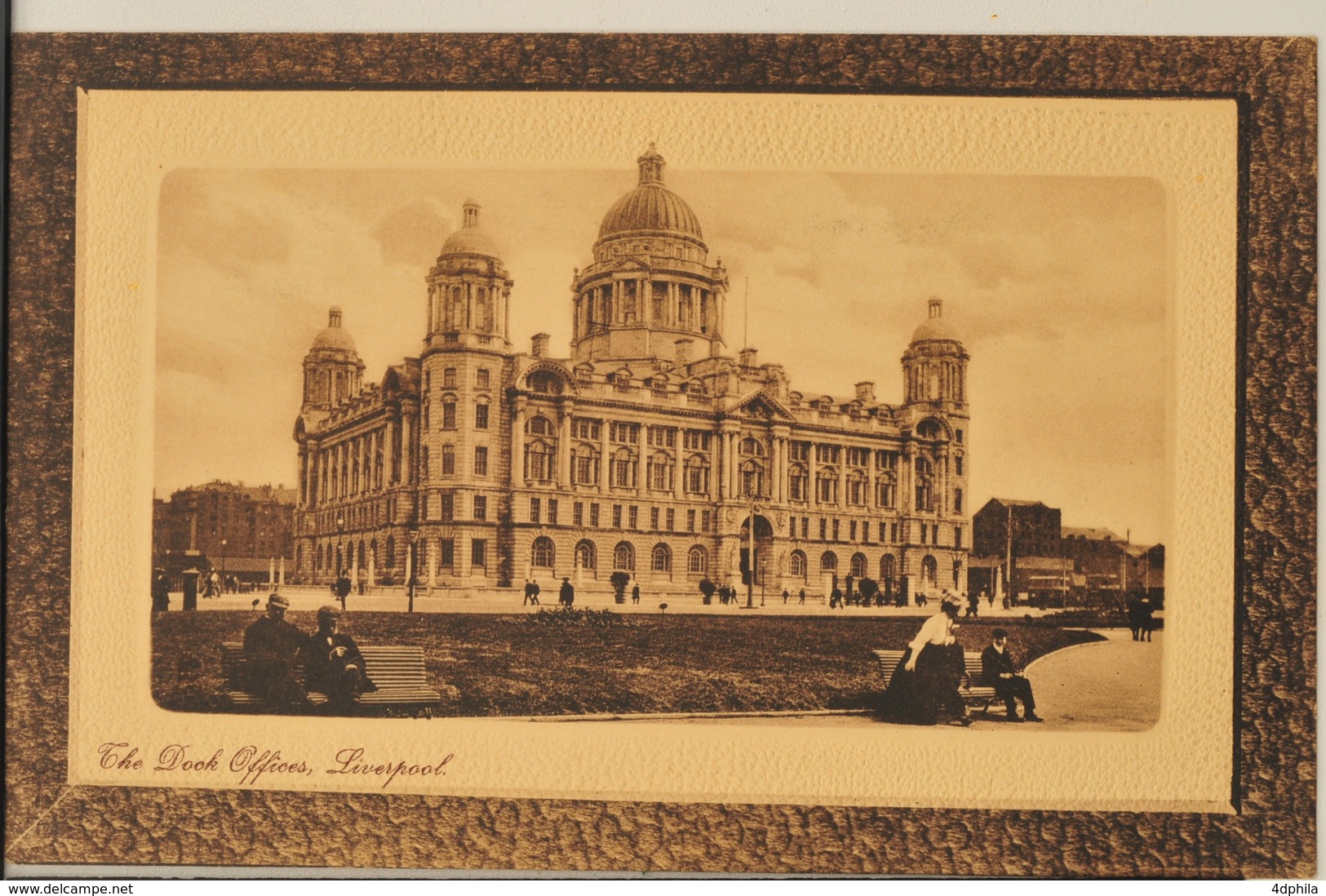 England, Lancashire, Liverpool - Serie 1900-1910’s, 6 Framed Sepia Postcards - Liverpool