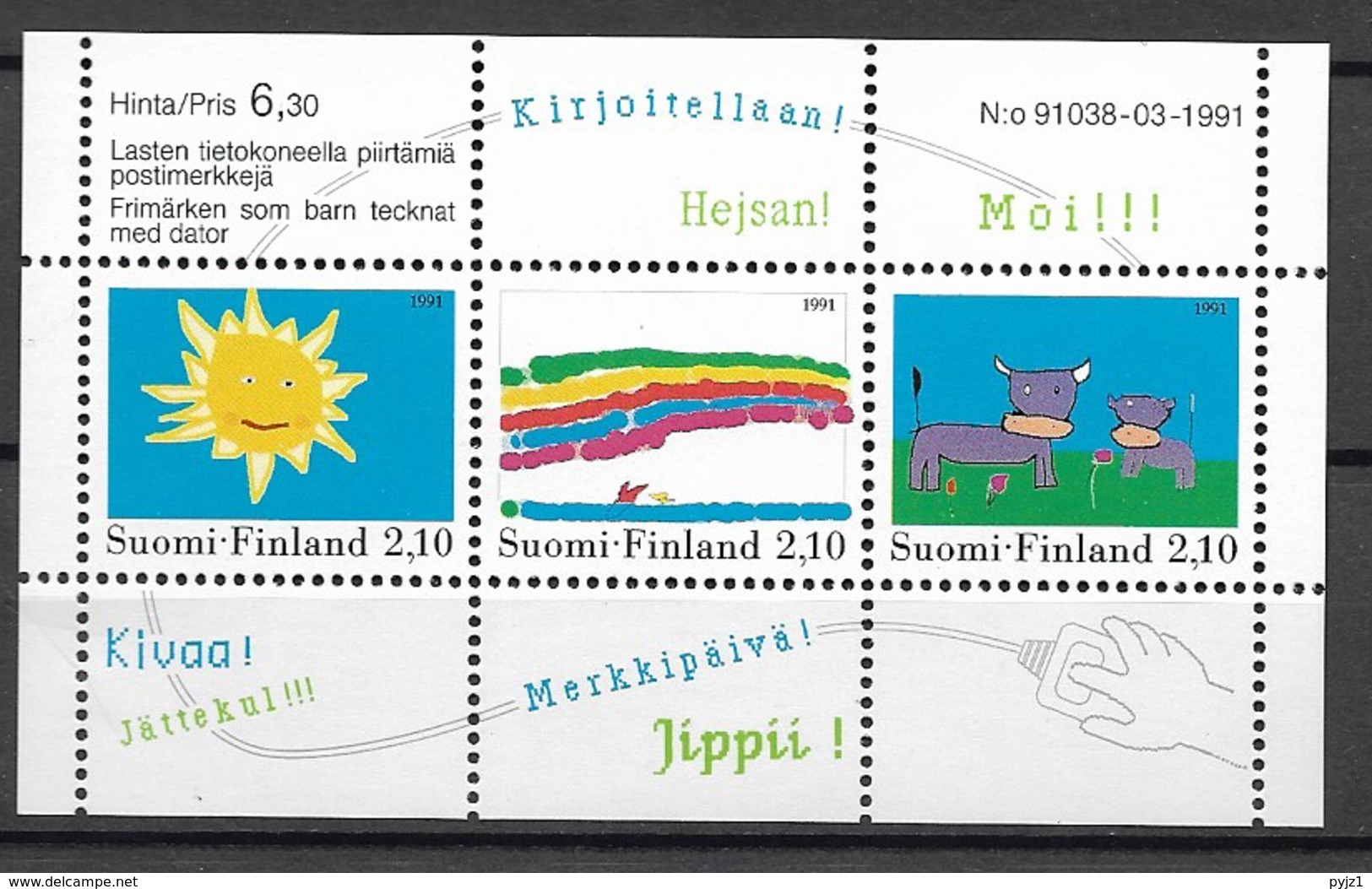 1991 MNH Finland, Postfris** - Unused Stamps