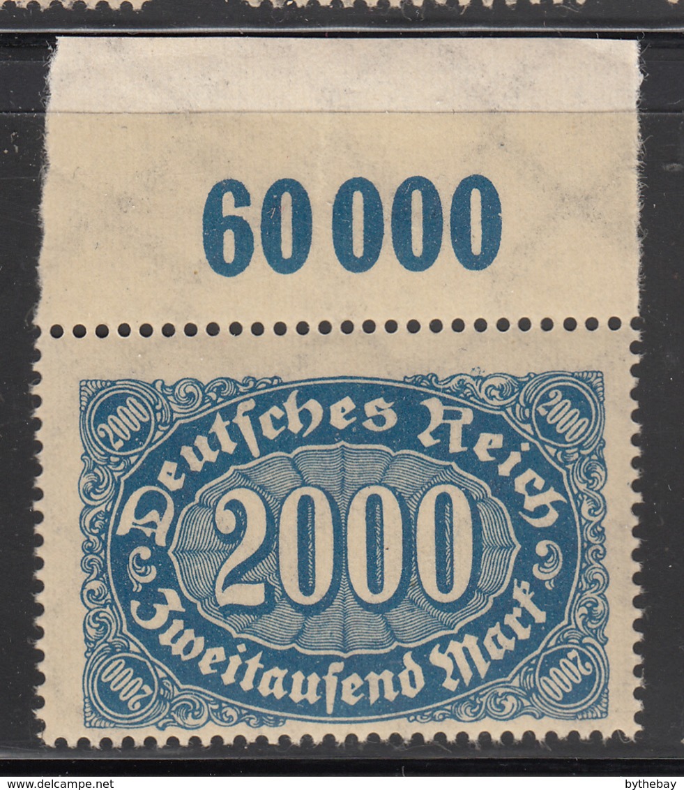 Germany 1923 MNH Sc #205 Mi #253b P OR 2000m Numeral In Oval Upper Margin Copy - Neufs