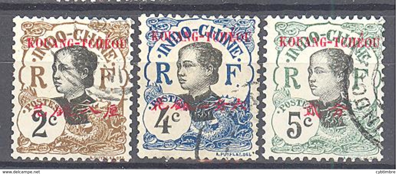 Kouang-Tchéou: 3 Valeurs De La Serie  Yvert N° 19/21° - Used Stamps