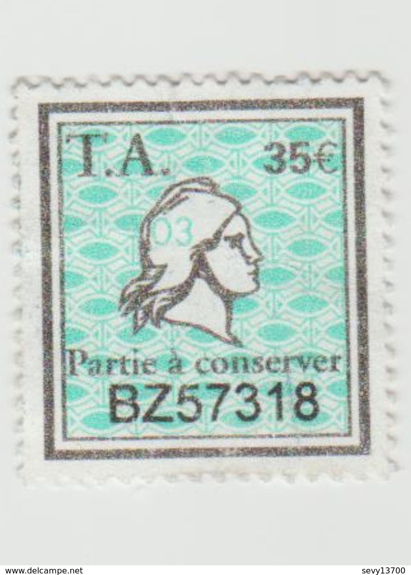 Timbres Fiscaux -  1 Timbre Amende Millésime 03 Partie à Conserver - Altri & Non Classificati