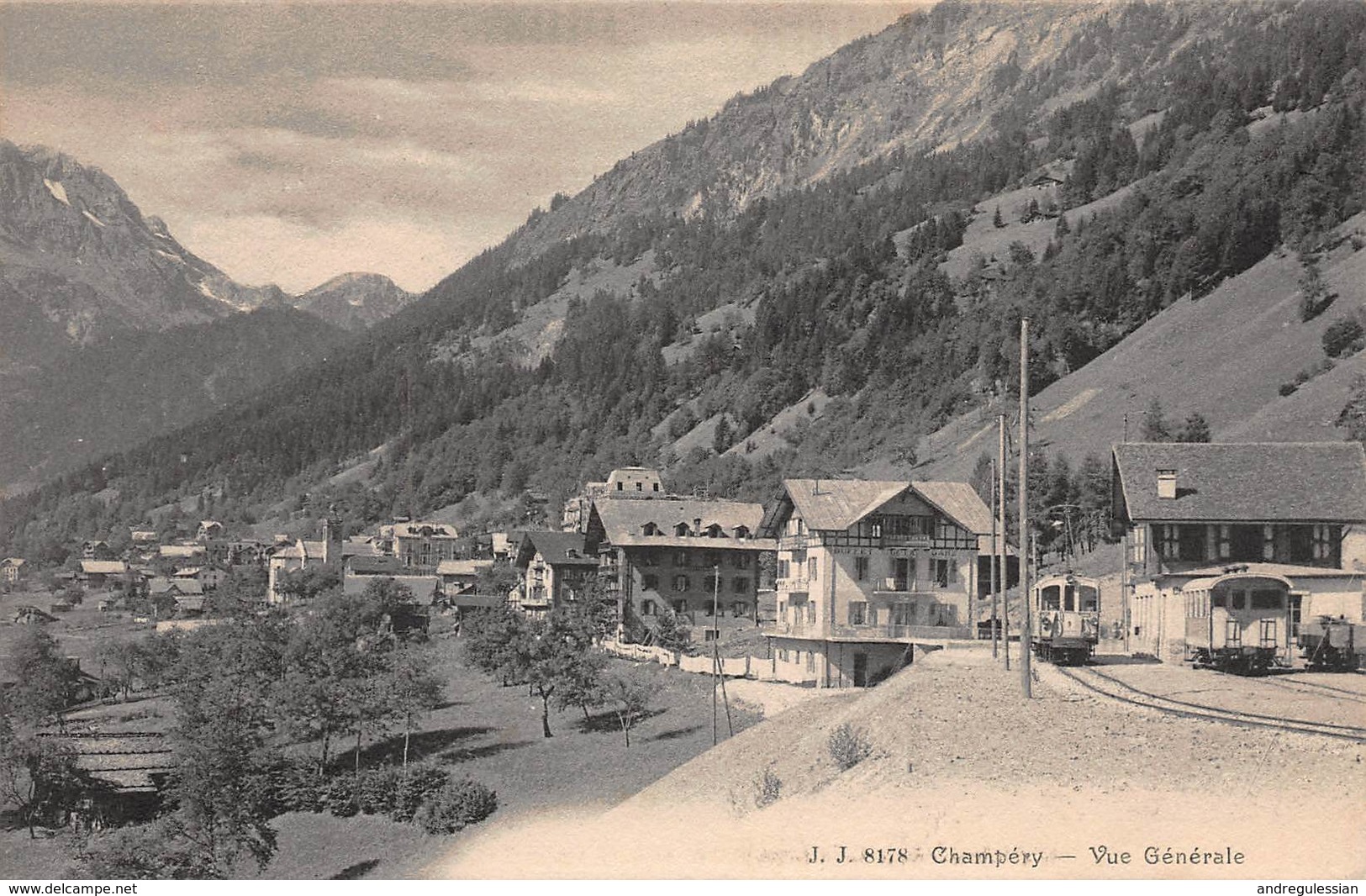 CPA J.J. 8178 Champery - Vue Générale - Champéry