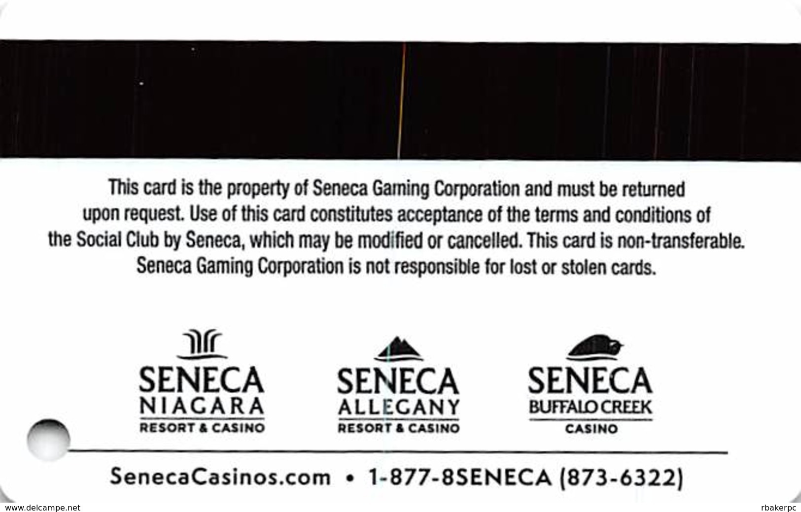 Seneca Gaming - Multi NY Casino Slot Card - Casino Cards