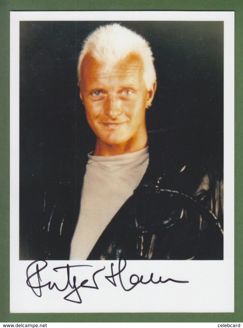 RUTGER HAUER  AUTOGRAPHE / AUTOGRAMM  Photo  15/20 Cm  Signed In Person - Autres & Non Classés