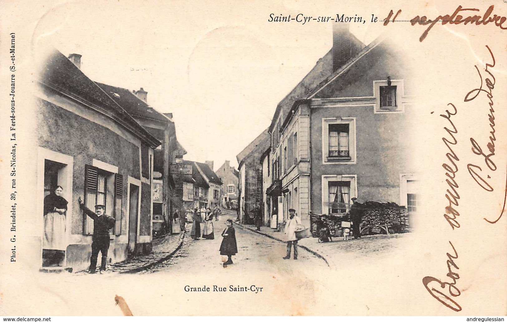 CPA Saint-Cyr-sur-Morin - Grande Rue Saint Cyr - Altri & Non Classificati