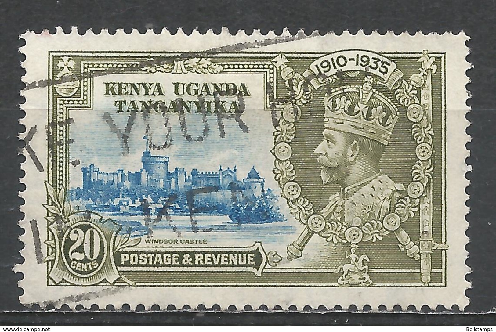 Kenya, Uganda & Tanzania 1935. Scott #42 (U) Windsor Castle And King George V - Kenya, Ouganda & Tanzanie