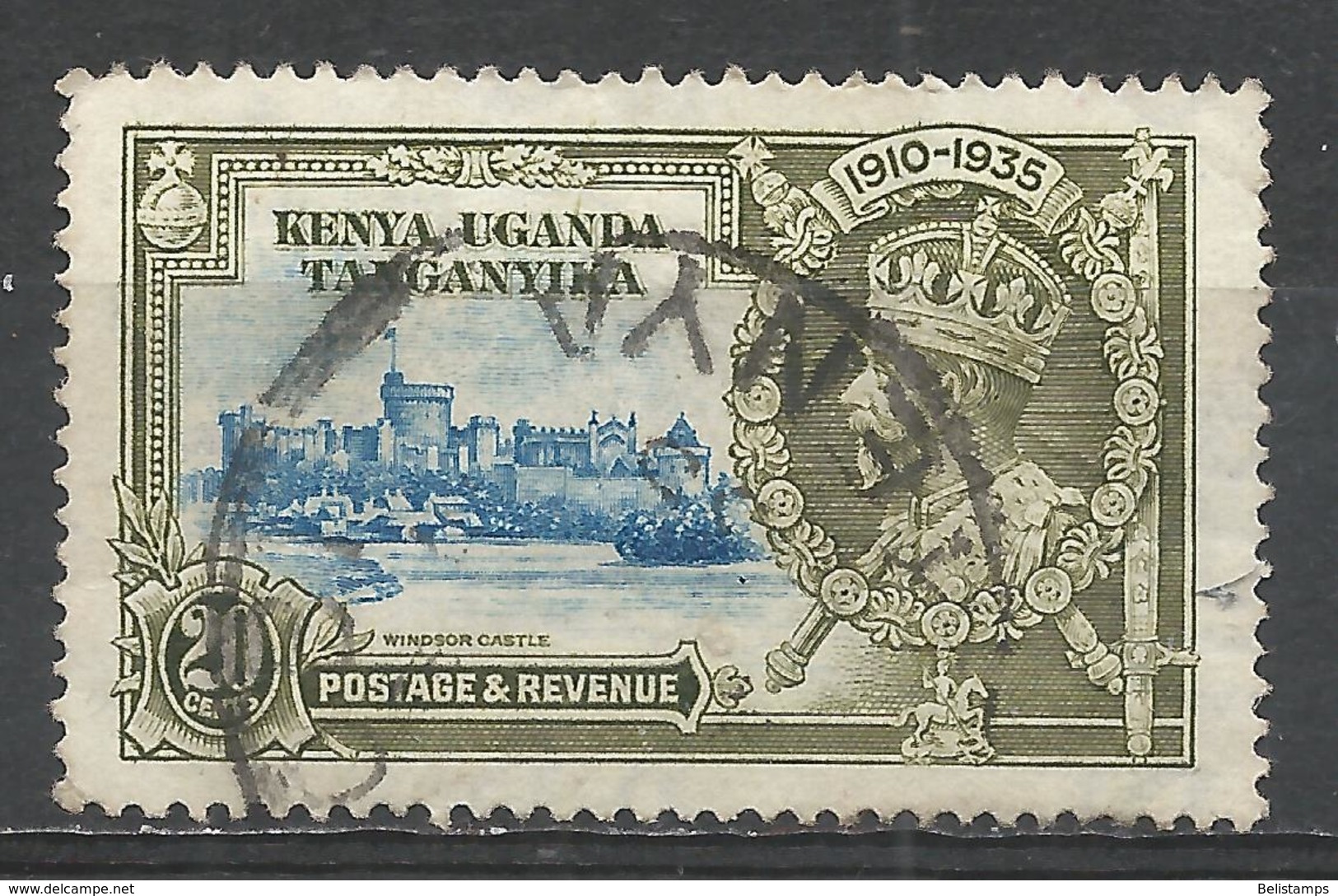 Kenya, Uganda & Tanzania 1935. Scott #42 (U) Windsor Castle And King George V - Kenya, Ouganda & Tanzanie