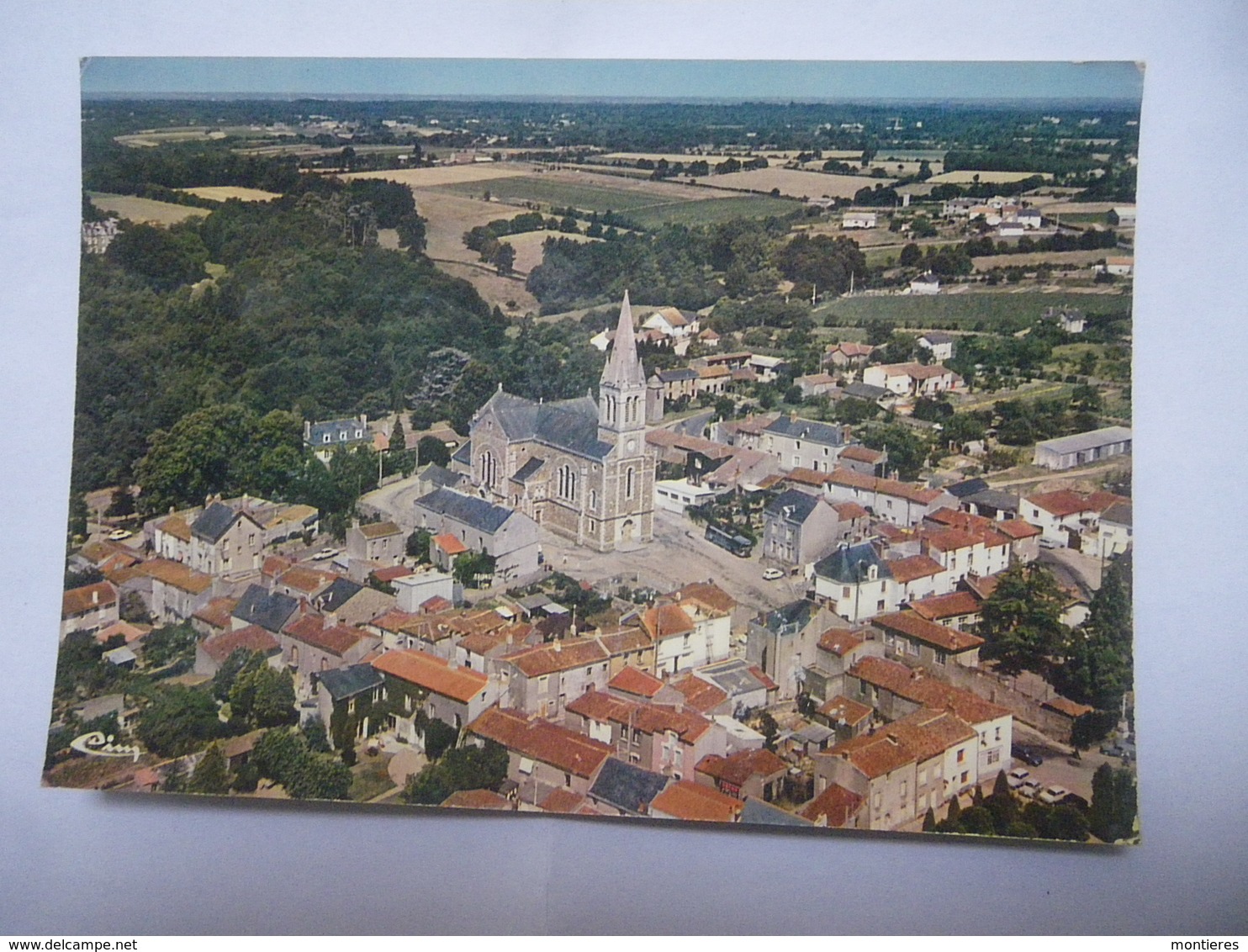 CPSM 44 LOIRE ATLANTIQUE - LE CELLIER VUE GÉNÉRALE AÉRIENNE - Le Cellier