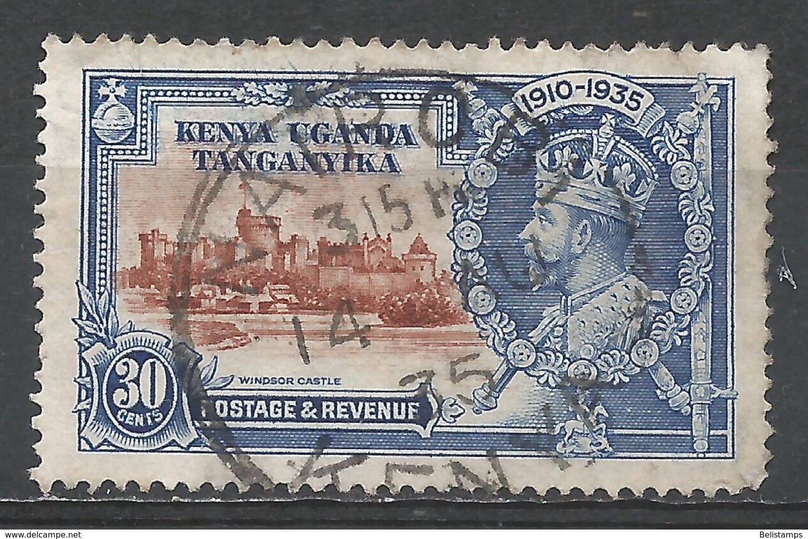 Kenya, Uganda & Tanzania 1935. Scott #43 (U) Windsor Castle And King George V - Kenya, Ouganda & Tanzanie