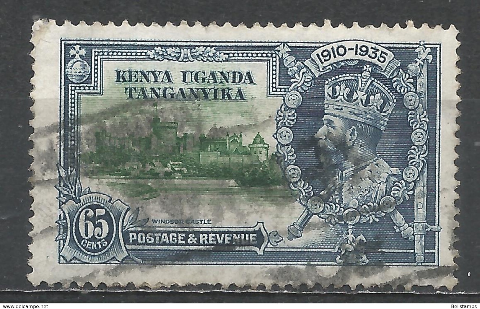 Kenya, Uganda & Tanzania 1935. Scott #44 (U) Windsor Castle And King George V * - Kenya, Ouganda & Tanzanie