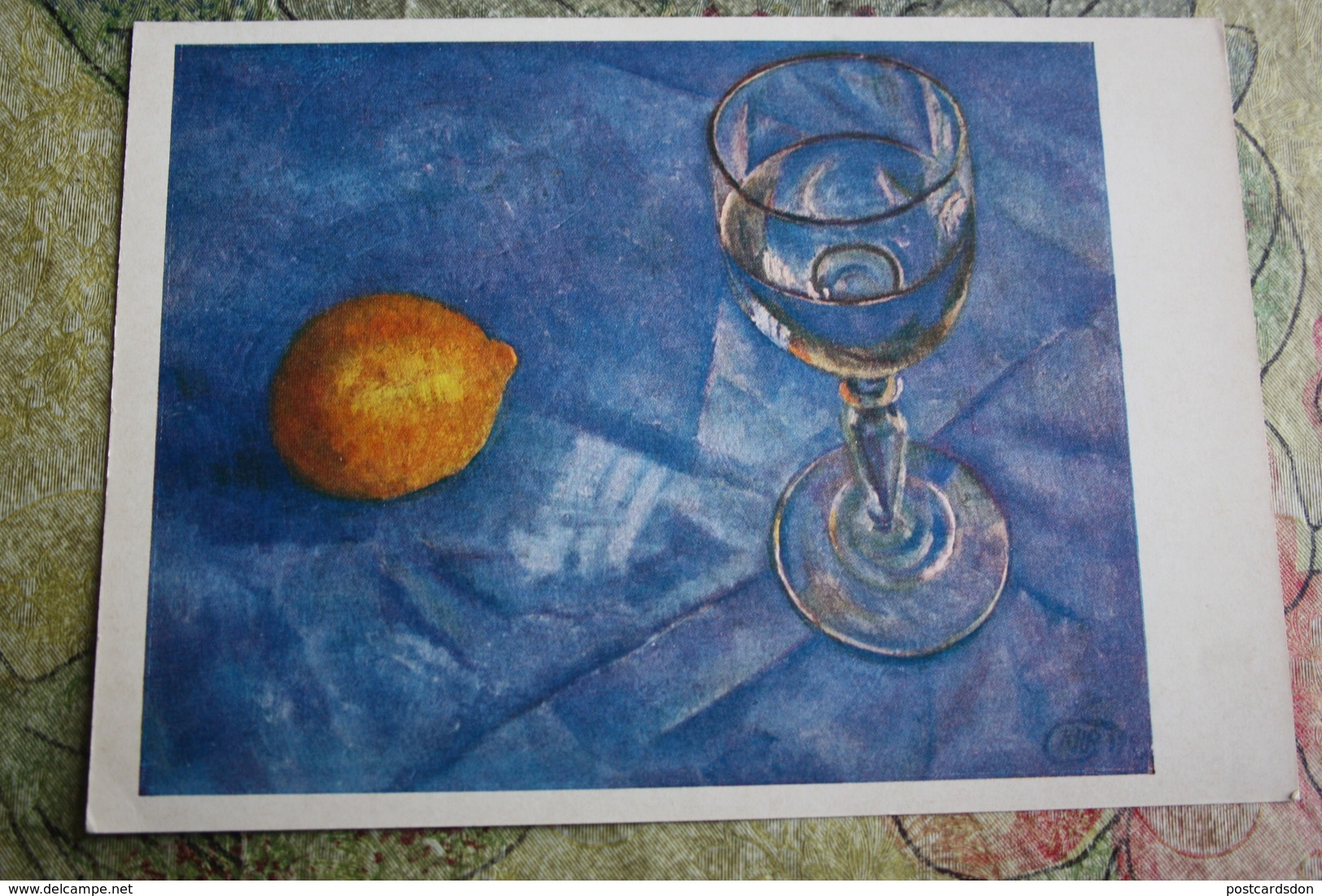 Alcohol In Art -  *Still Life With Vodka Glass" - By Petrov-Vodkin - Moldavie