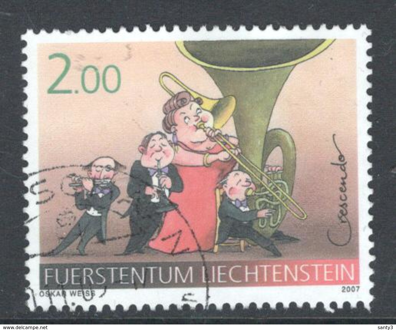 Liechtenstein, Mi  1440 Jaar 2007, Hoge Waarde,  Gestempeld, - Gebraucht