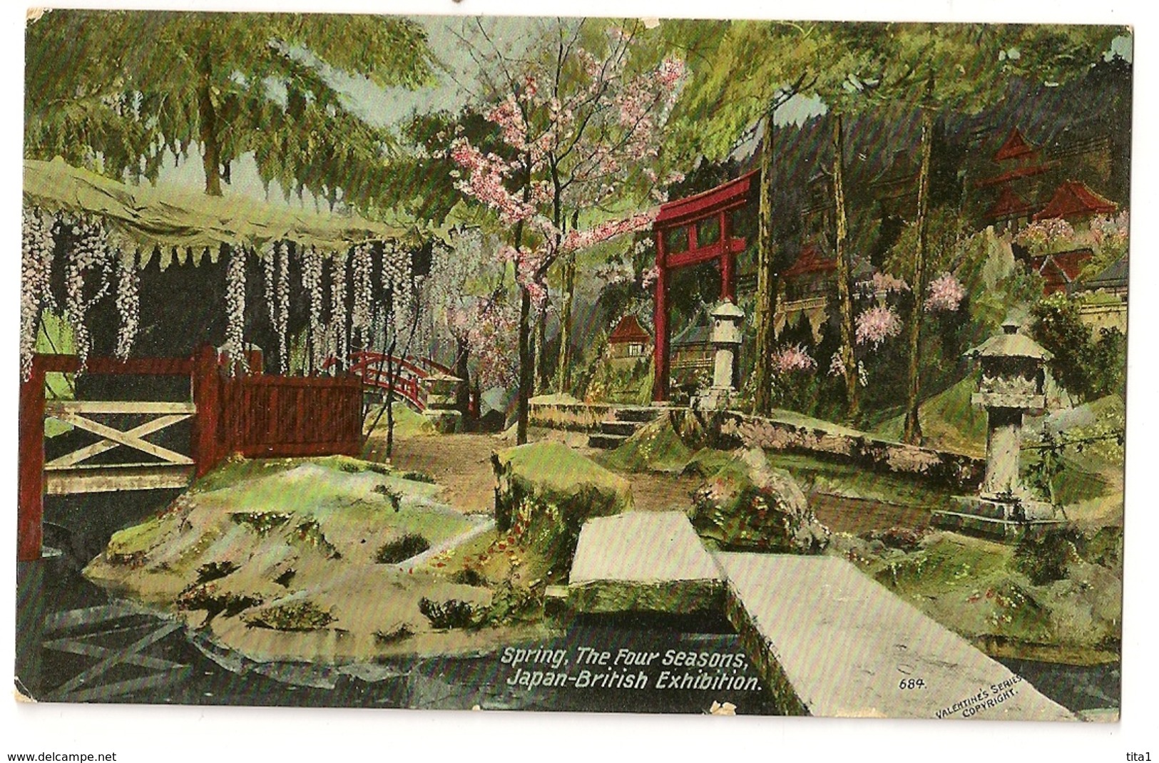 S7358  Spring  - The Four Seasons -Japan-British Exhibition -London - Expositions