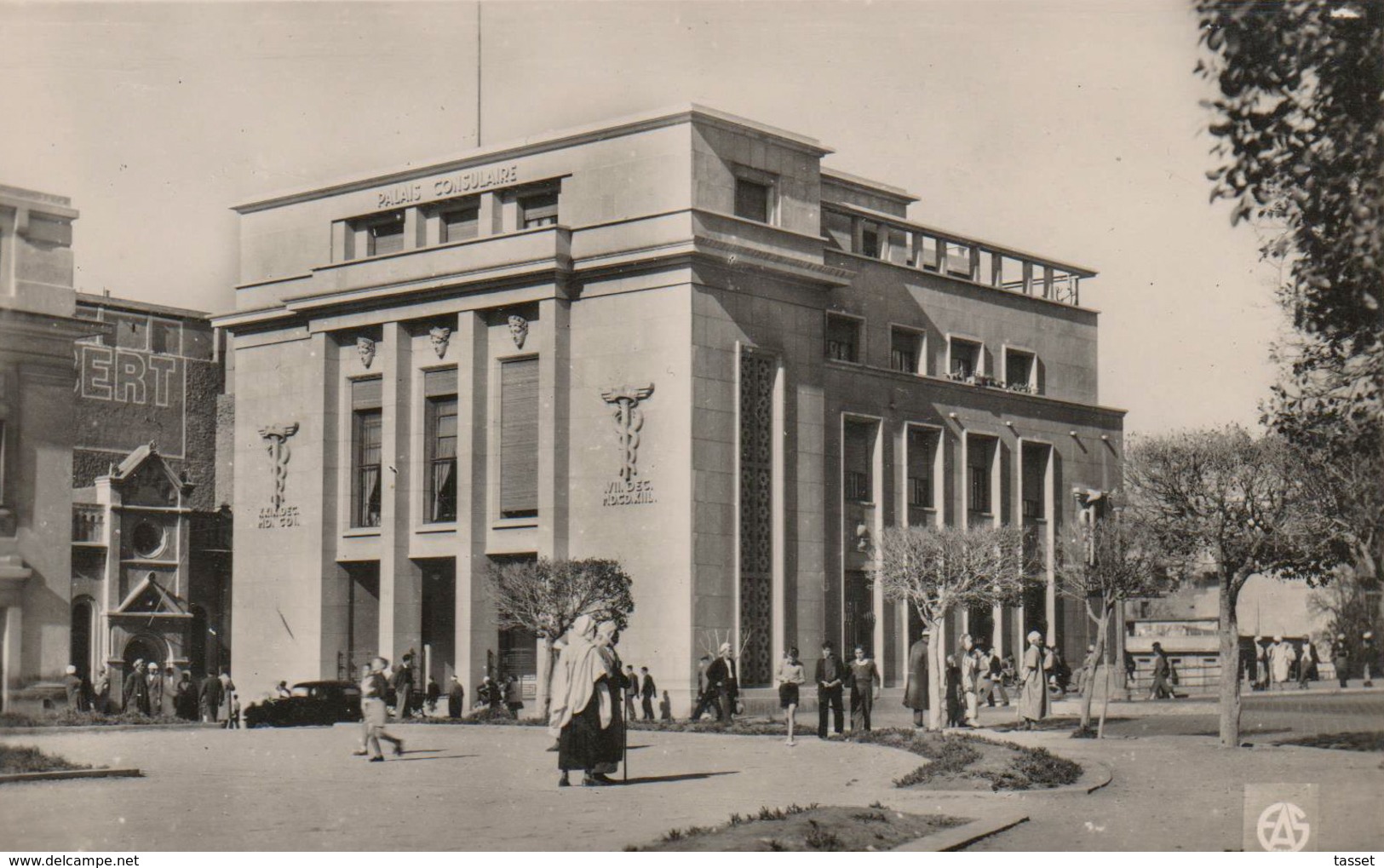 Algérie : Mostaganem : Le Palais Consulaire , Architecture Art Déco ,  Temple Protestant - Mostaganem