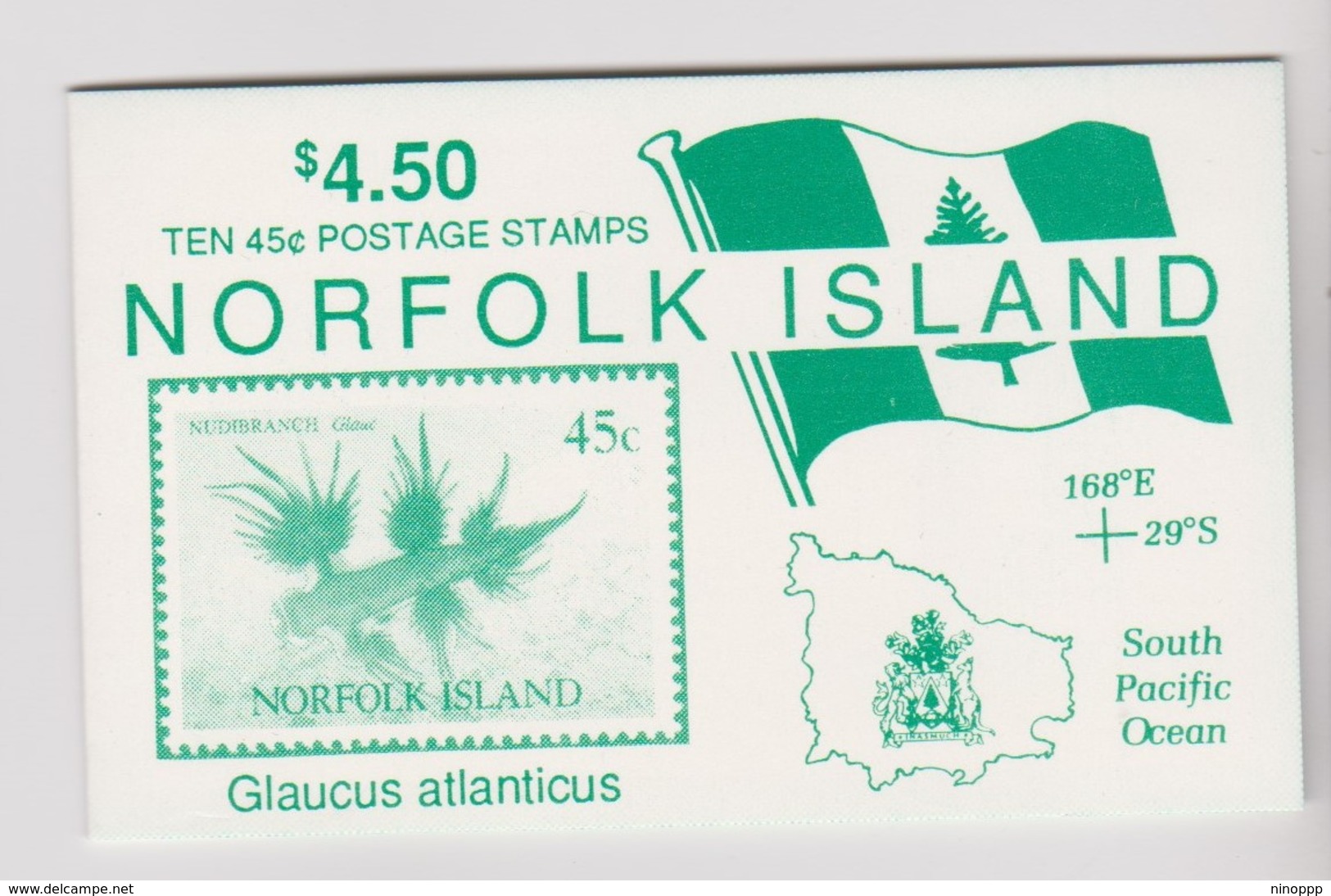 Norfolk Island SB 5 1993 Nudibranch Booklet.mint - Norfolk Island