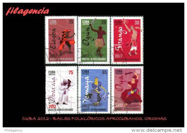 USADOS. CUBA. 2012-11 BAILES RITUALES AFROCUBANOS. ORISHAS - Used Stamps