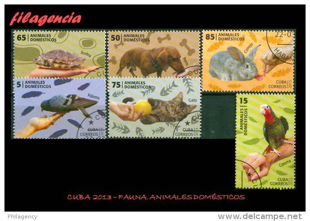 USADOS. CUBA. 2013-45 FAUNA. ANIMALES DOMÉSTICOS - Oblitérés