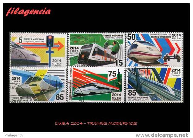 USADOS. CUBA. 2014-47 TRENES MODERNOS - Used Stamps