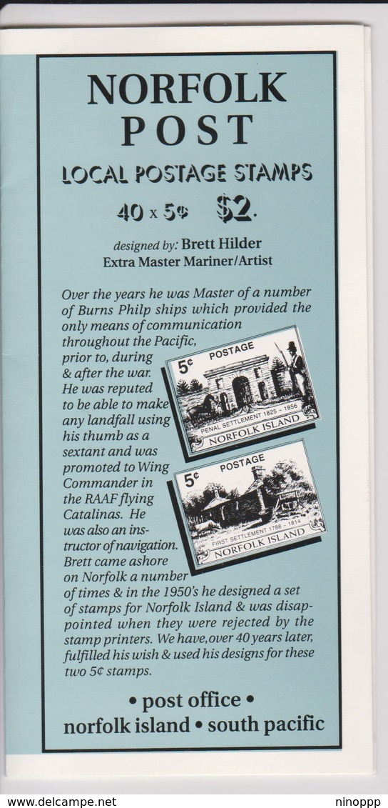 Norfolk Island SB 9 1998 Local Booklet ,Buildings.mint, - Norfolk Island