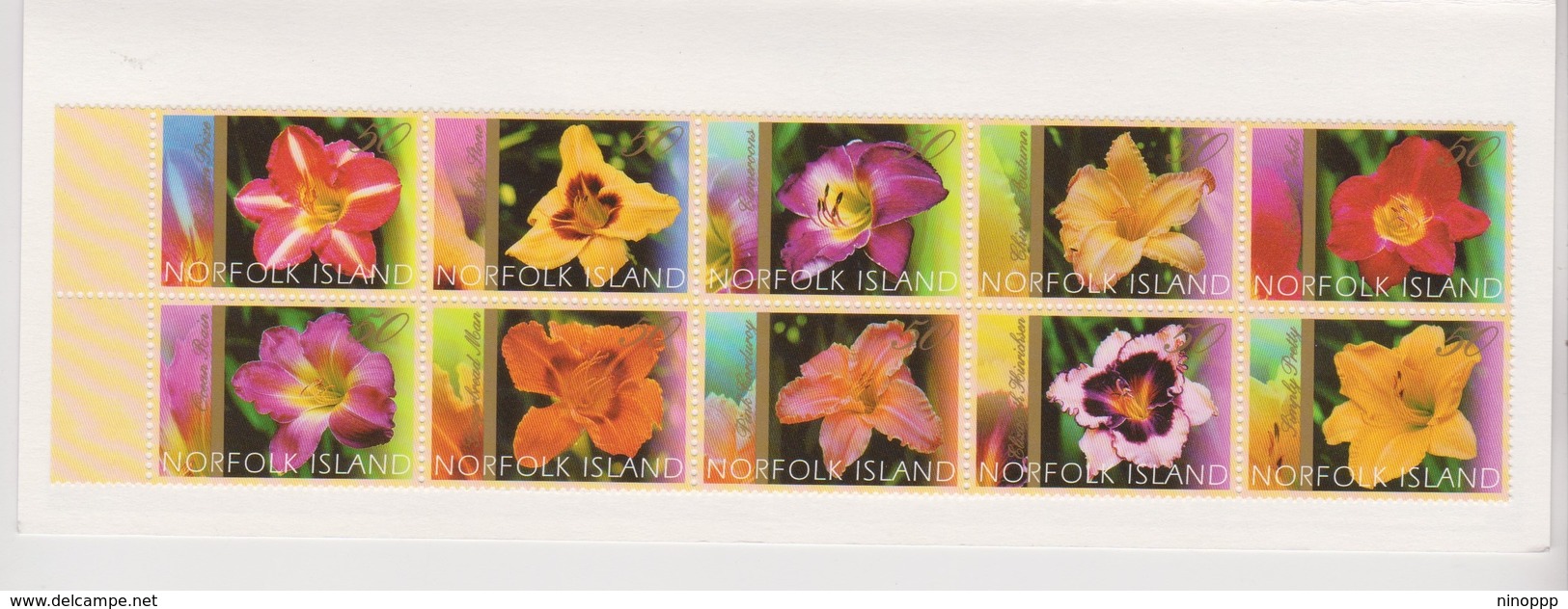 Norfolk Island SB 18 2003 Day Lilies Booklet.mint - Norfolk Island