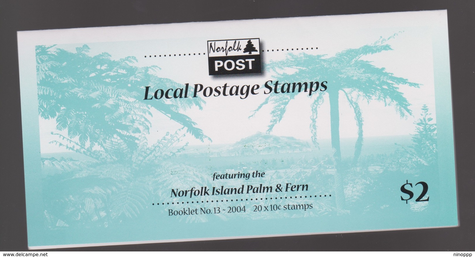 Norfolk Island SB 20 2004 Palm And Fern Booklet.mint - Norfolk Island