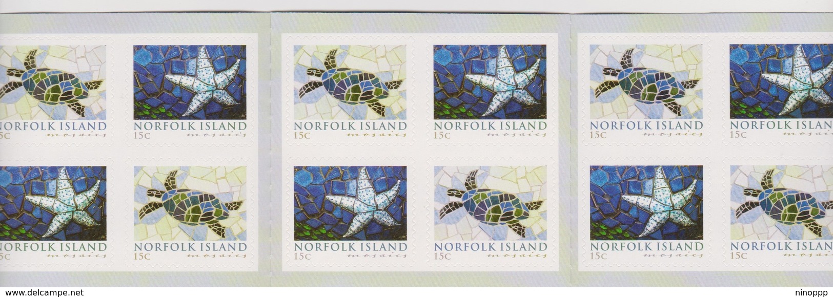 Norfolk Island SB 23 2009 Mosaics Booklet.mint - Isola Norfolk